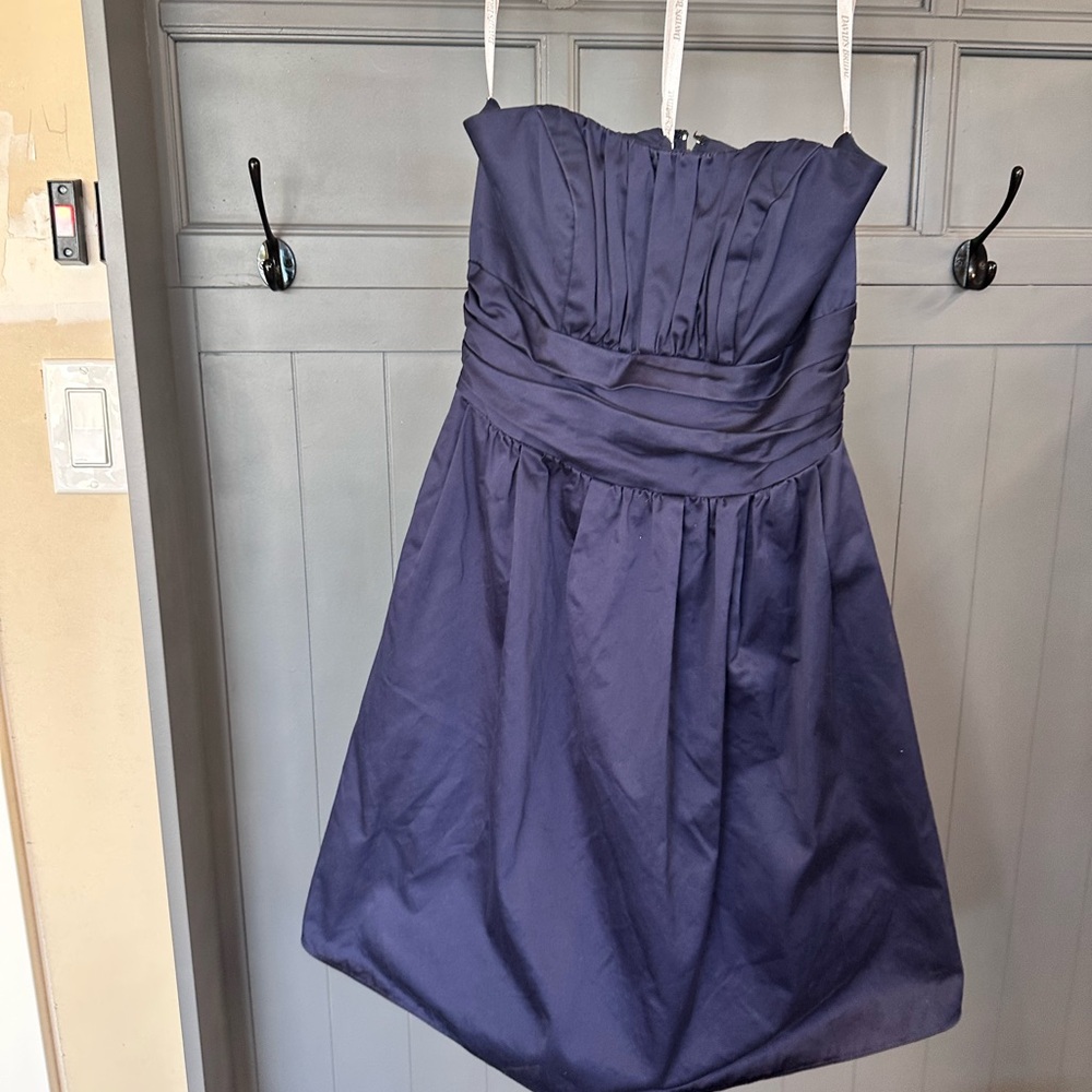 David's Bridal Ruched Strapless A-line Dress